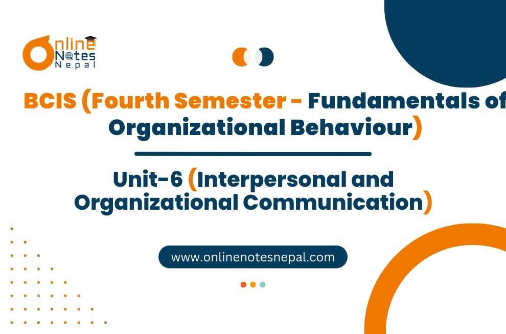 Interpersonal and Organizational Communication Photo